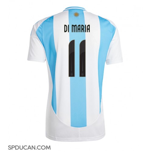 Muški Nogometni Dres Argentina Angel Di Maria #11 Domaci Copa America 2024 Kratak Rukav